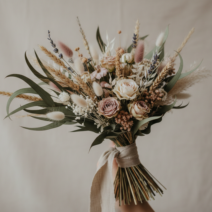 Dried & Preserved Wedding Flowers and Bouquets: Timeless Beauty With a Boho, Rustic Vibe