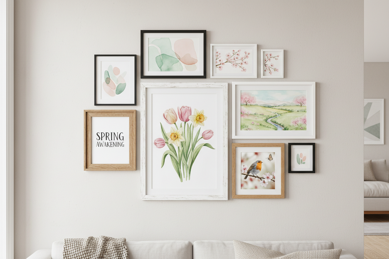 Cottagecore and farmhouse wall art new arrivals displayed at Heartland Store MN home décor boutique