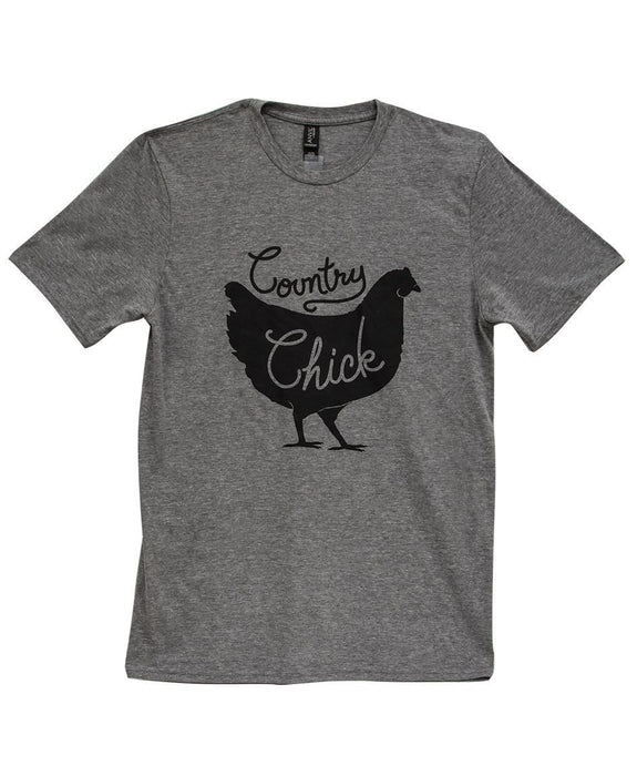 Womens Country Chick T-Shirt, Heather Graphite