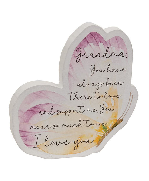 Grandma or Mom Watercolor Butterfly Sitter