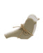 white and sage green wooden bird figurines rustic shelf decor