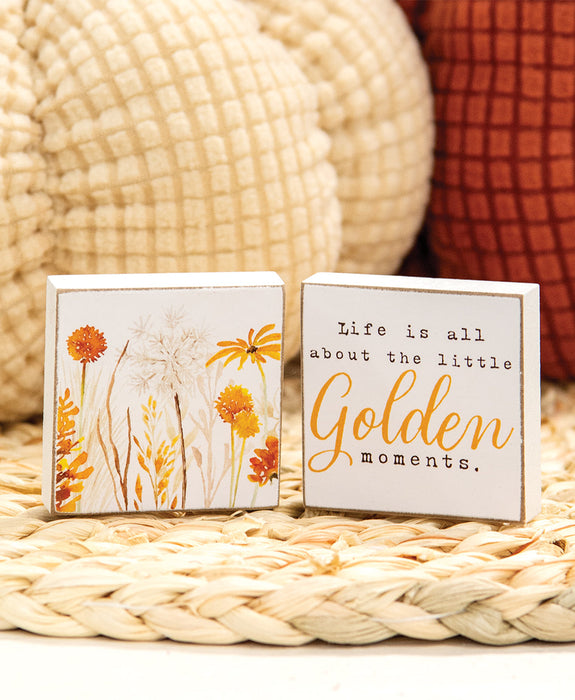 Golden Wildflower 2" Mini Block 2/set