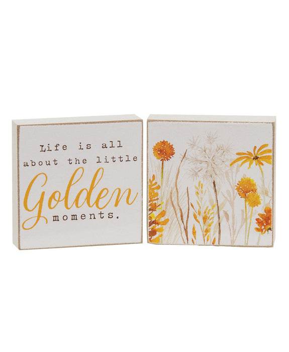 Golden Wildflower 2" Mini Block 2/set