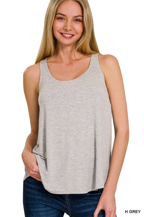 Flowy Rayon Sleeveless Tank Top