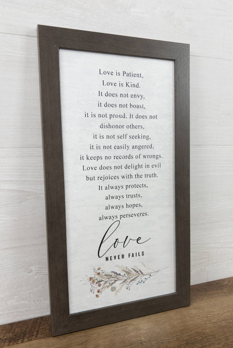 Love Is Patient Love Is Kind Love Never Fails Religious Art