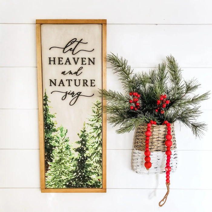 Let Heaven & Nature Sing Handmade Wood Sign