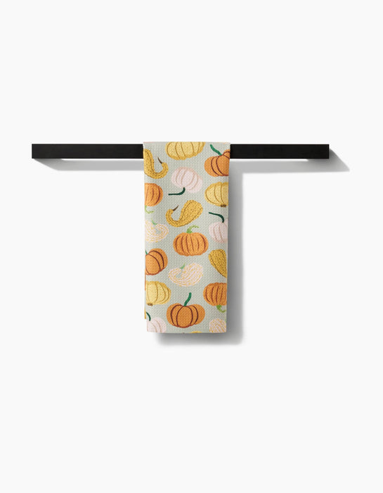 Pumpkins And Gourds Geometry Brand Tea Towel