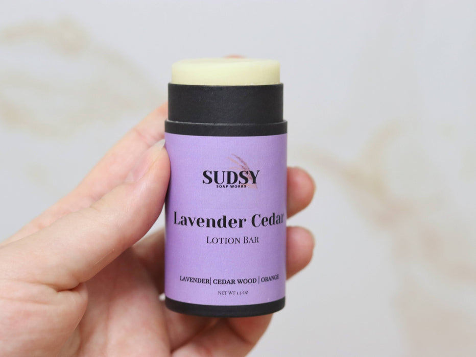 Lavender & Cedar Natural Lotion Bar