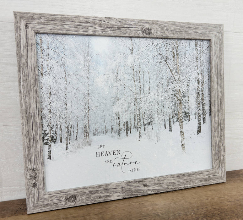 Let Heaven And Nature Sing Winter Forest Snow Art