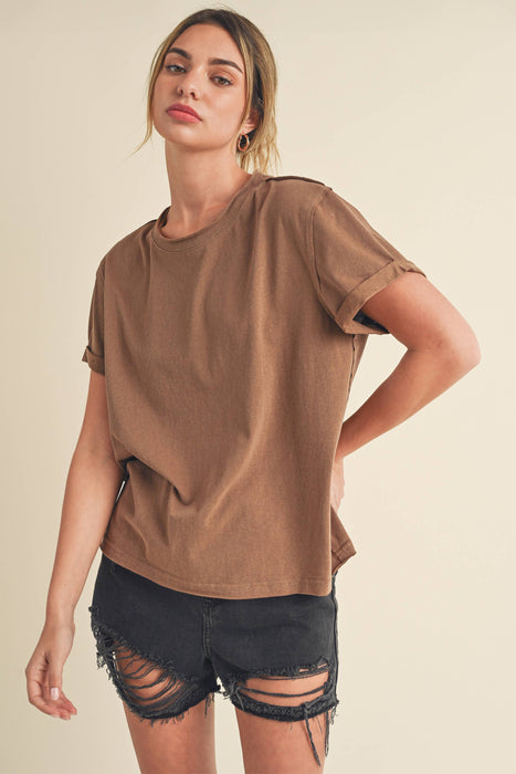 Women’s Mali Baby Tee Short Sleeve Shirt | Everyday Boutique Fashion