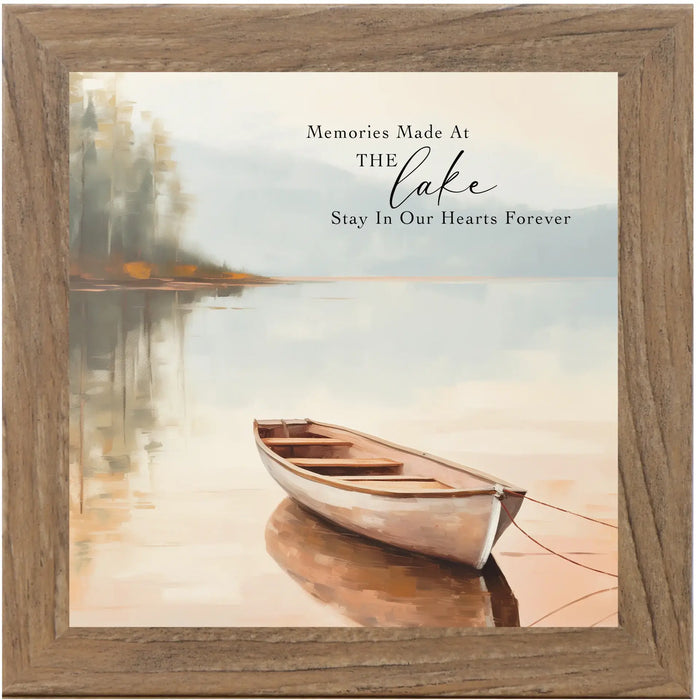 Memories Made At The Lake Stay In Our Hearts Boat Art