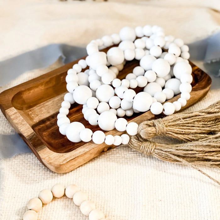 XL Farmhouse Bead Garland Handmade