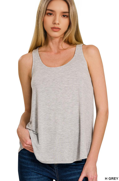 Flowy Rayon Sleeveless Tank Top
