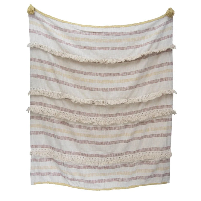 Hand Woven Merida Throw Rust