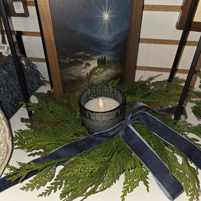 Christmas 12" Cedar Real Touch Candle Ring