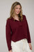 Midwest women’s boutique textured knit polo top