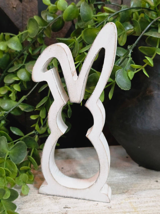 Small Hollow Bunny 7in Easter and Spring Home Decor
