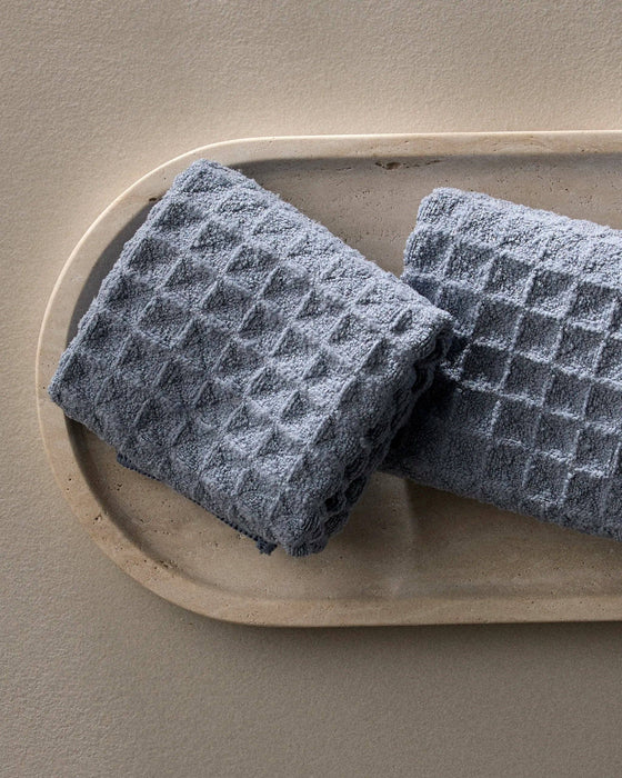 Sky Waffle Washcloth Set of three