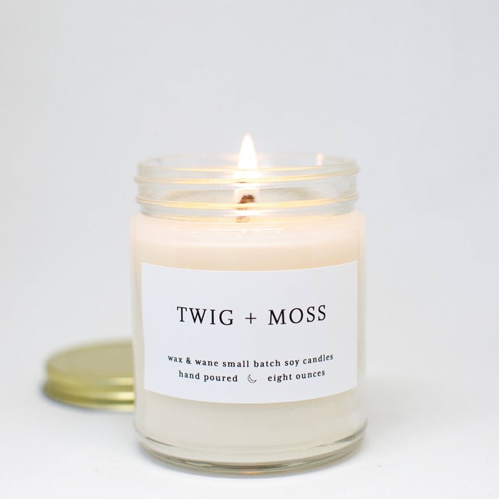 Twig + Moss Modern Soy Candle: 8 oz