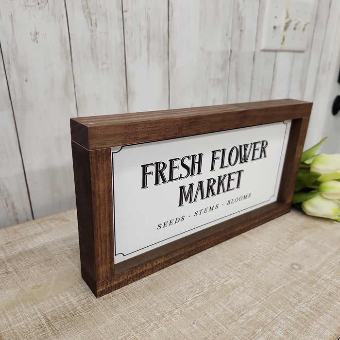 Fresh Flower Market Handmade Sign