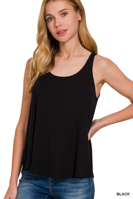 Flowy Rayon Sleeveless Tank Top
