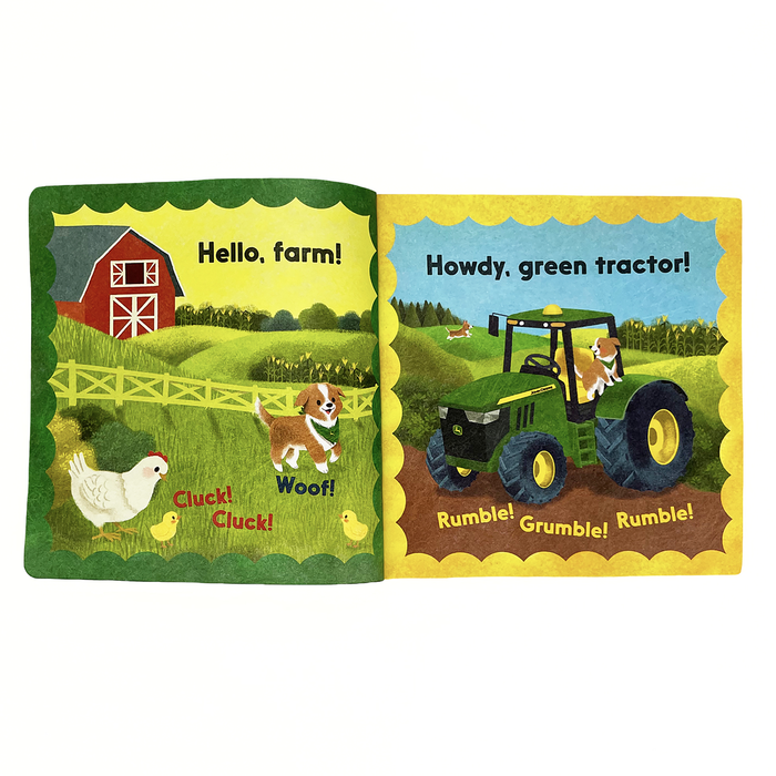 John Deere Kids Hello, Farm!  (Tuffy Teether IndestructibleChildren's Book)
