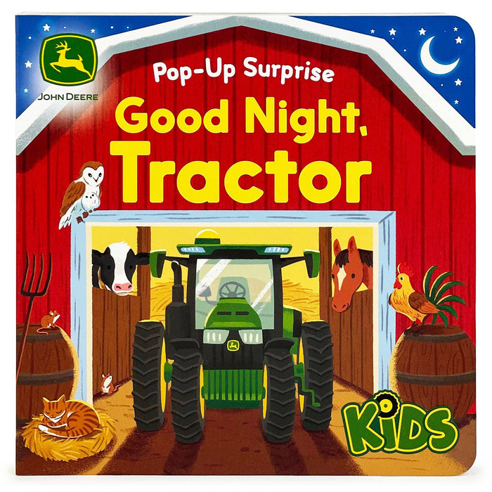 John Deere Kids Good Night Tractor Lift a Flap Children's  Board Book