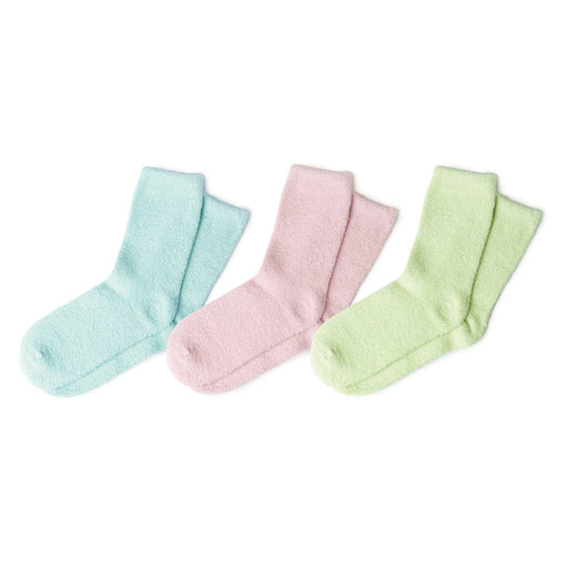 Close-up of 'You Had Me At Aloe' super soft spa socks with soothing aloe – cozy self-care gift available in Minnesota