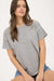 Soft 100% cotton short sleeve tee raw hem design