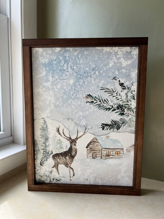 Winter Morning | Christmas Home Decor, Christmas Wall Decor 8x12