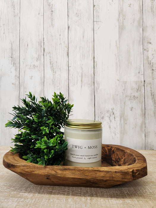 Twig + Moss Modern Soy Candle: 8 oz