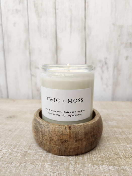 Twig + Moss Modern Soy Candle: 8 oz