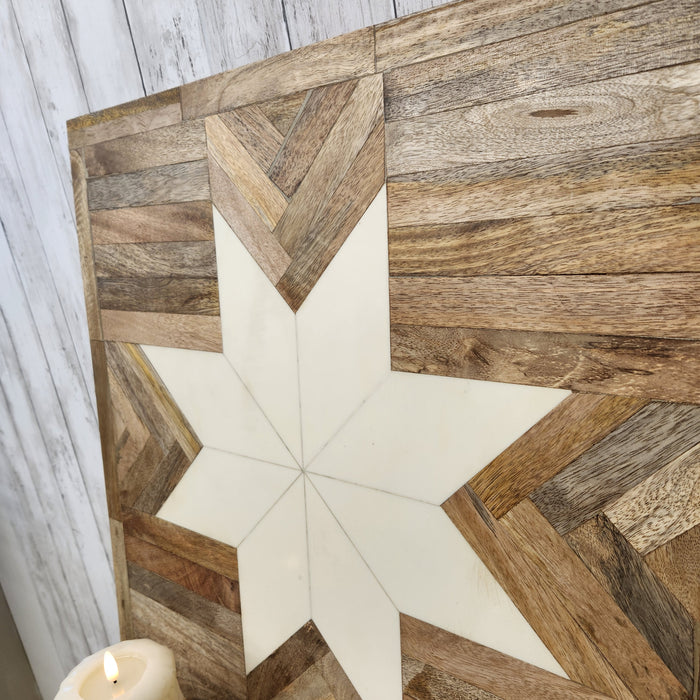 Wooden Star Quilt Wall Art