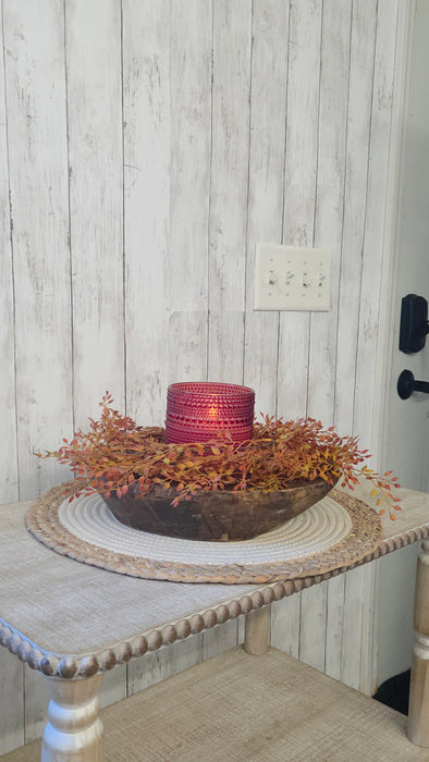 Handmade 11" Round Wood Bowl