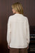 Back View: layering long sleeve waffle knit top with half zip front