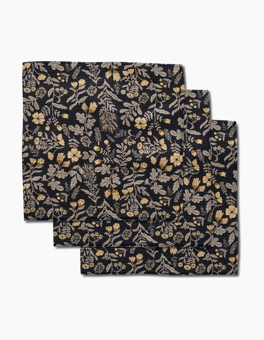 Woodland Wildflowers Dishcloth Set of 3