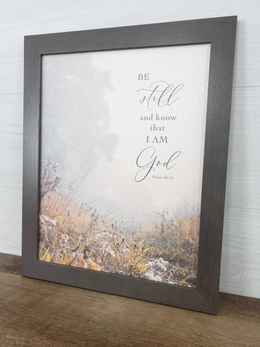 Be Still And Know That I Am God Fall Forest Art Sign