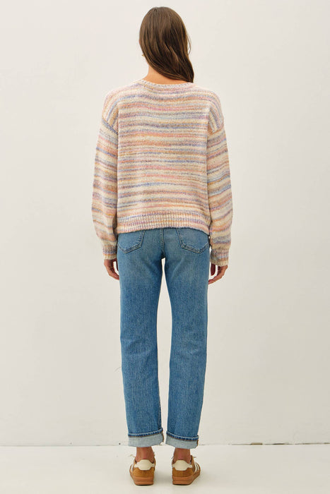 SOFT MULTI COLOR STRIPED SWEATER