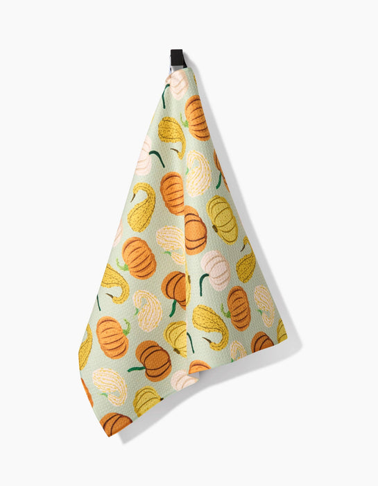 Pumpkins And Gourds Geometry Brand Tea Towel