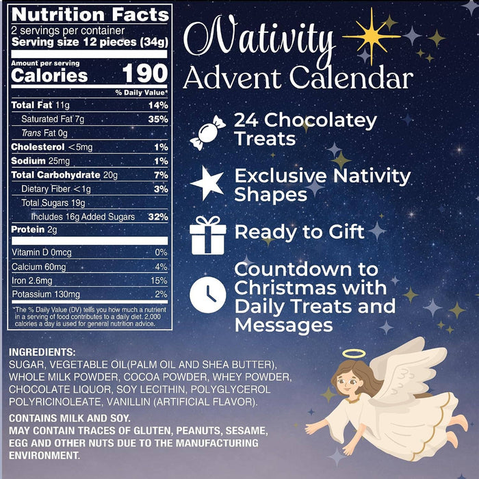 Journey to the Manger Christmas Chocolate Candy Advent Calendar