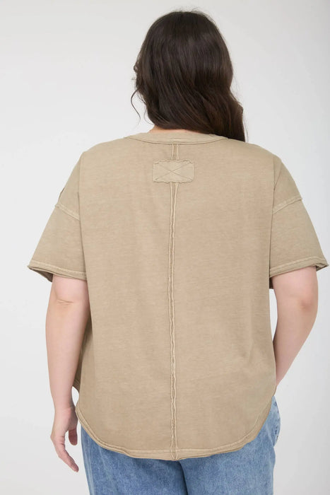 Soft cotton short sleeve tee plus size easy everyday style