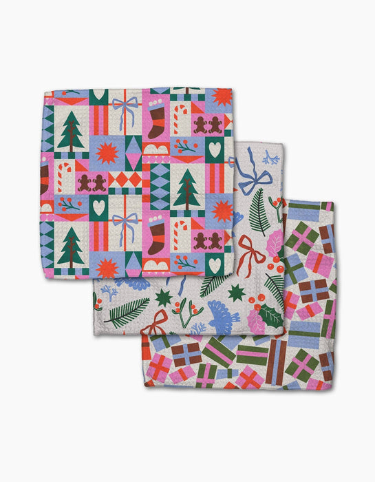 Festive Cheer Dishcloth Set of 3