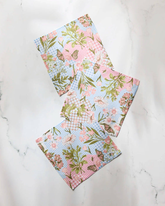 Floral Collage Dishcloth Set