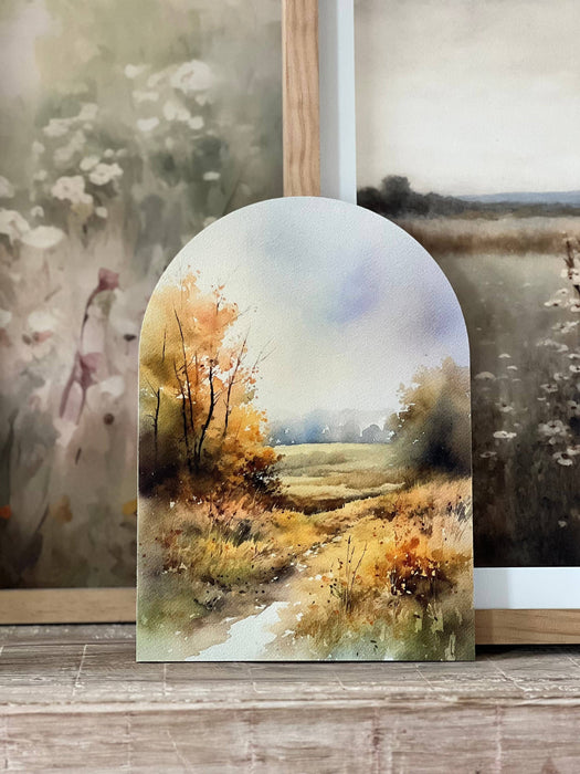 Autumn Watercolor 3, Arch | Fall Decor