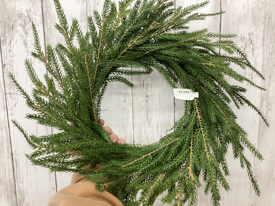 Artificial 6" Austrian Pine Candle Ring/ Mini Wreath