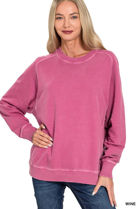 100% cotton French terry pullover sweatshirt in neutral color available at Heartland Store MN