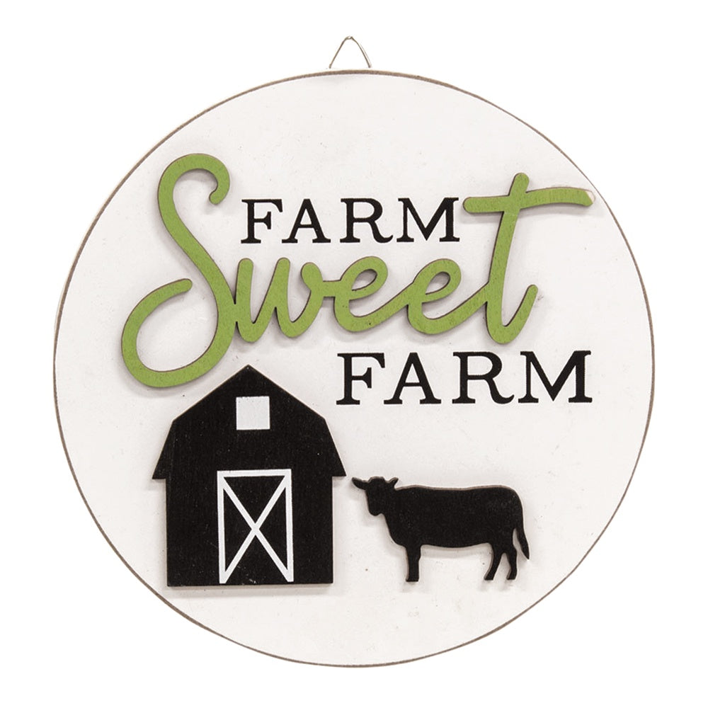 Farm Sweet Farm round sign — Heartland Store MN