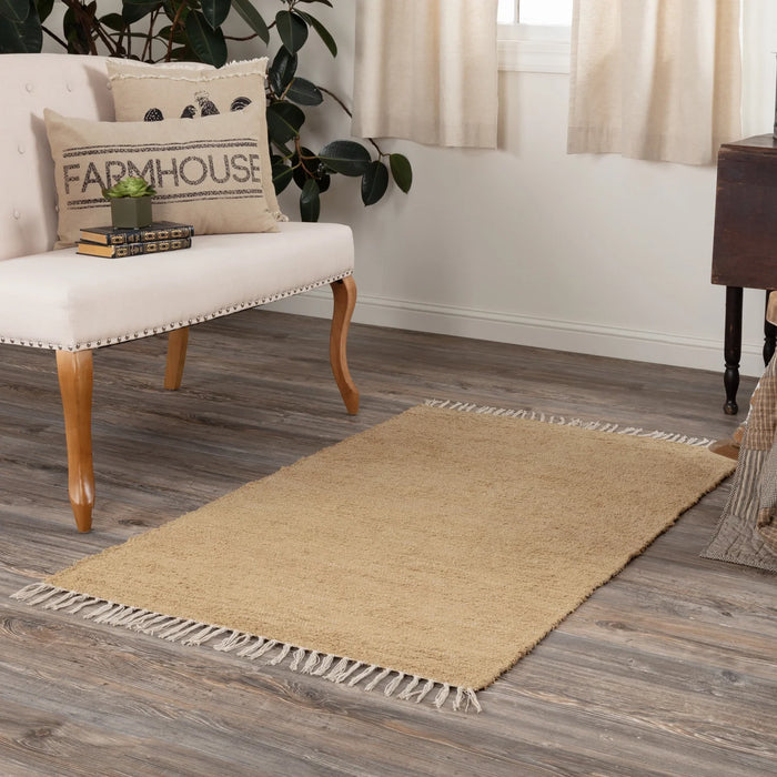 Burlap Natural Chindi Rug