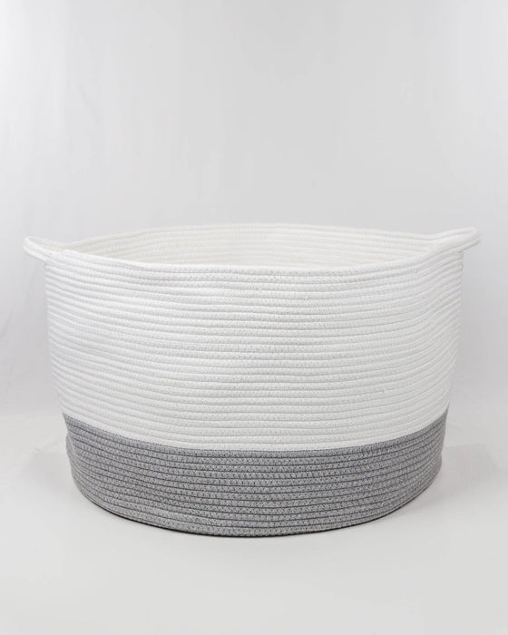 Woven Rope Storage Basket With Handles