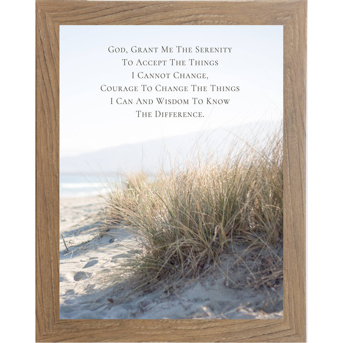 Serenity Prayer Wall Art – Beach Dune Grass Ocean